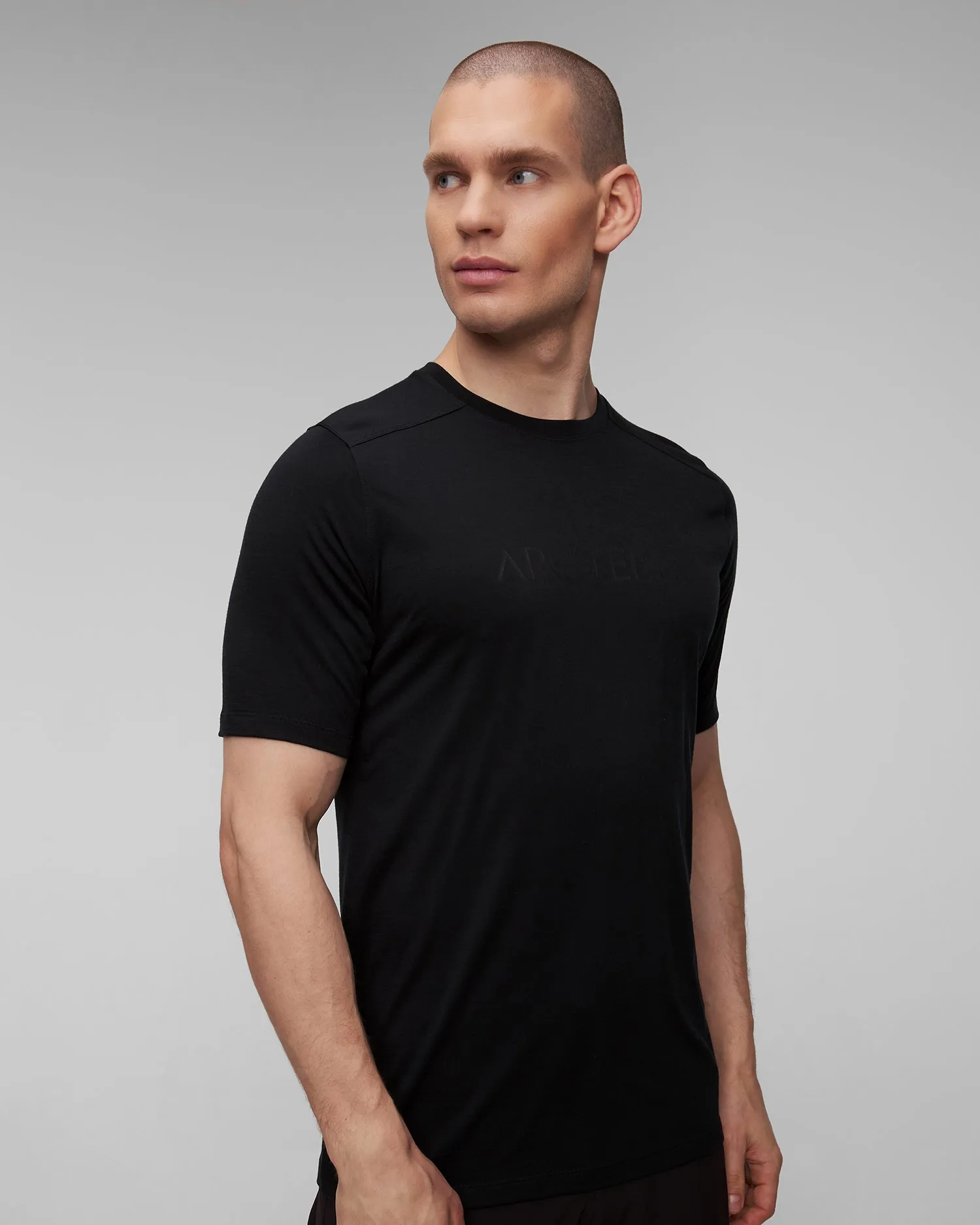 Men’s black T-shirt Arcteryx Ionia MW Arc Logo SS M x000007733-2291