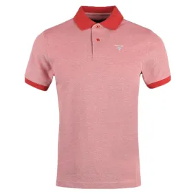 Mens Pink Sports Mix Polo Shirt