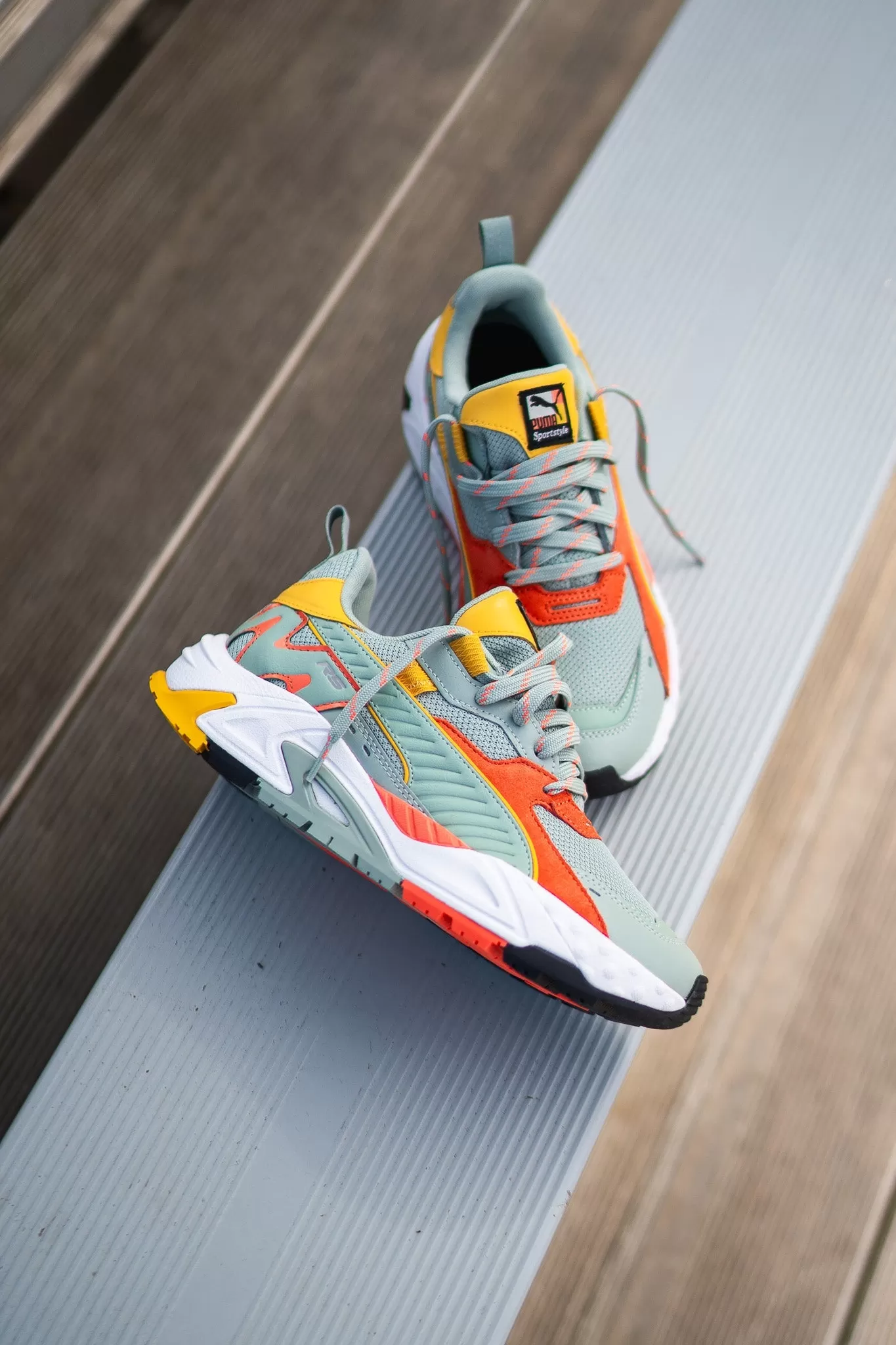 Mens Puma RS-Trck Brand Love (Green Fog)