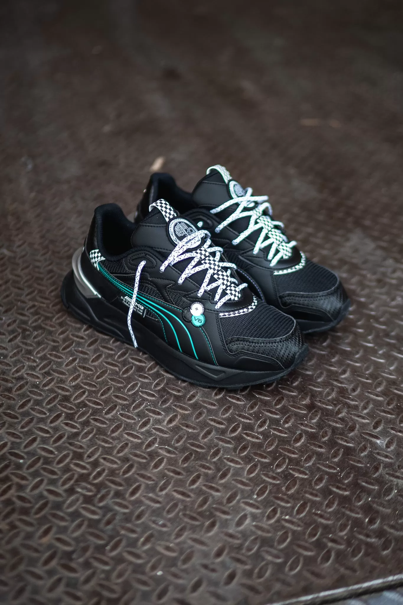 Mens Puma x Mercedes Benz Mirage Sport Asphalt (Black/Spectra Green)