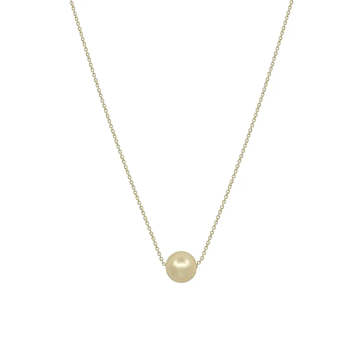 Metal Chain Pearl Pendant Necklace