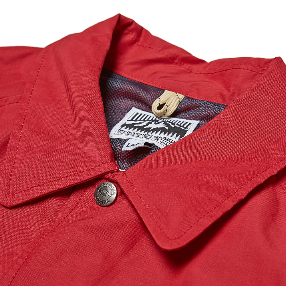 Mt. Rainier Design Countdown Coach JacketRed