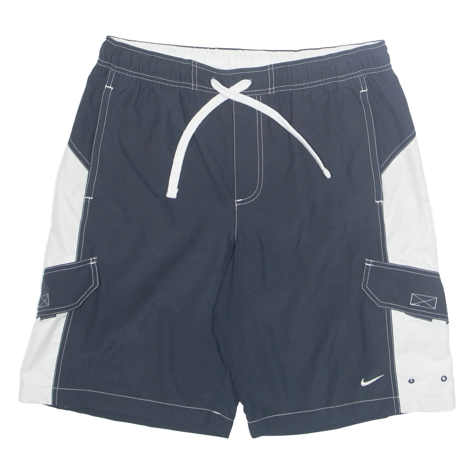 NIKE Mens Sports Shorts Blue L W32