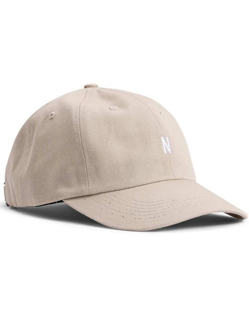 Norse Projects Twill Sports Cap Marble White