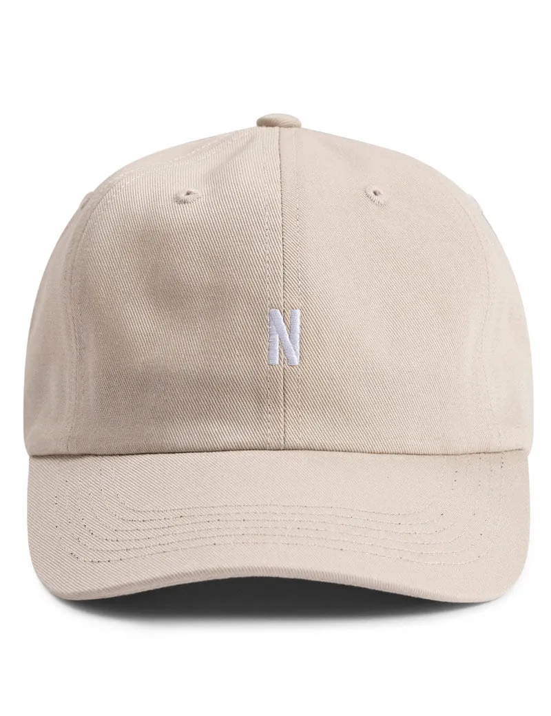 Norse Projects Twill Sports Cap Marble White