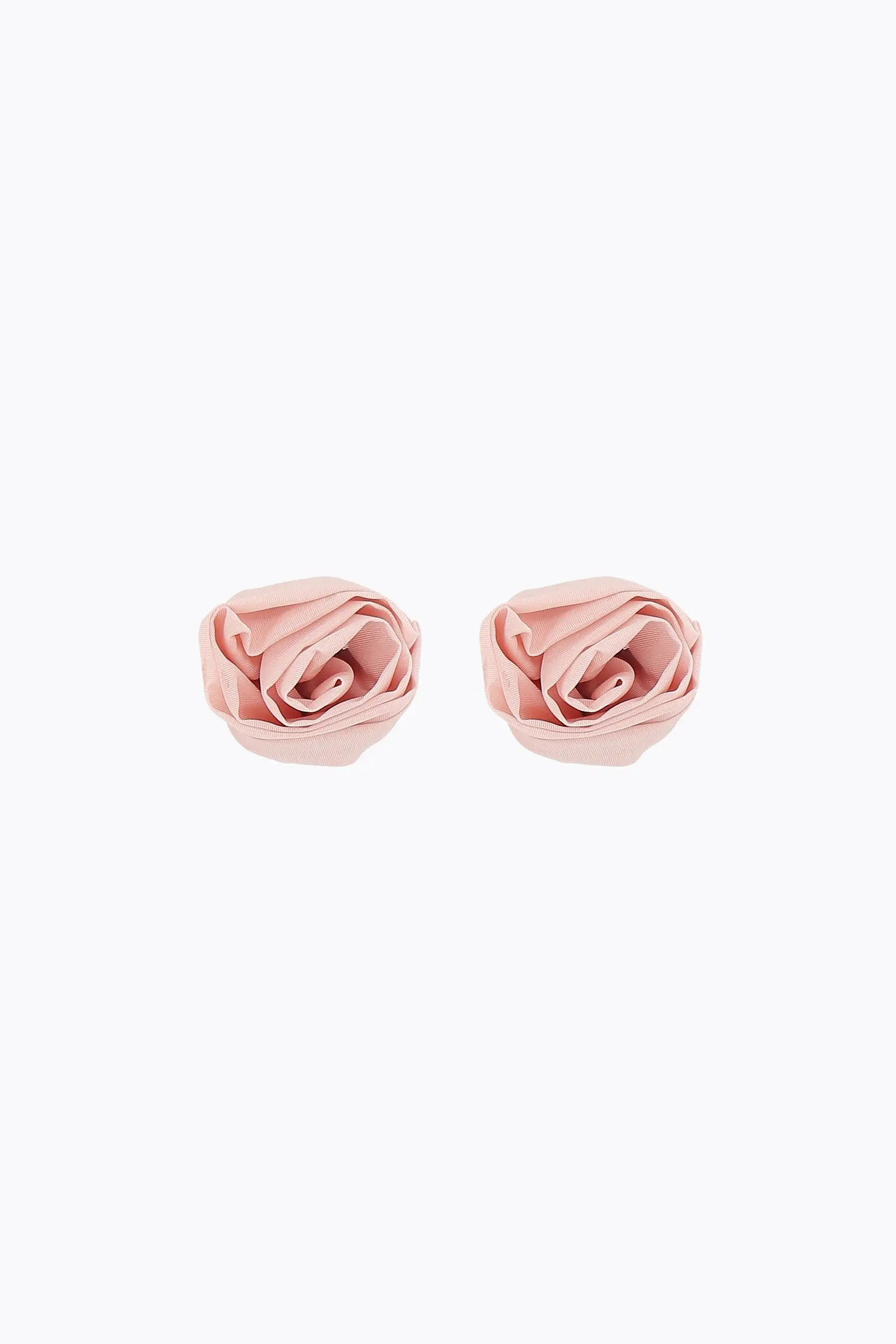 nylon rose stud earrings