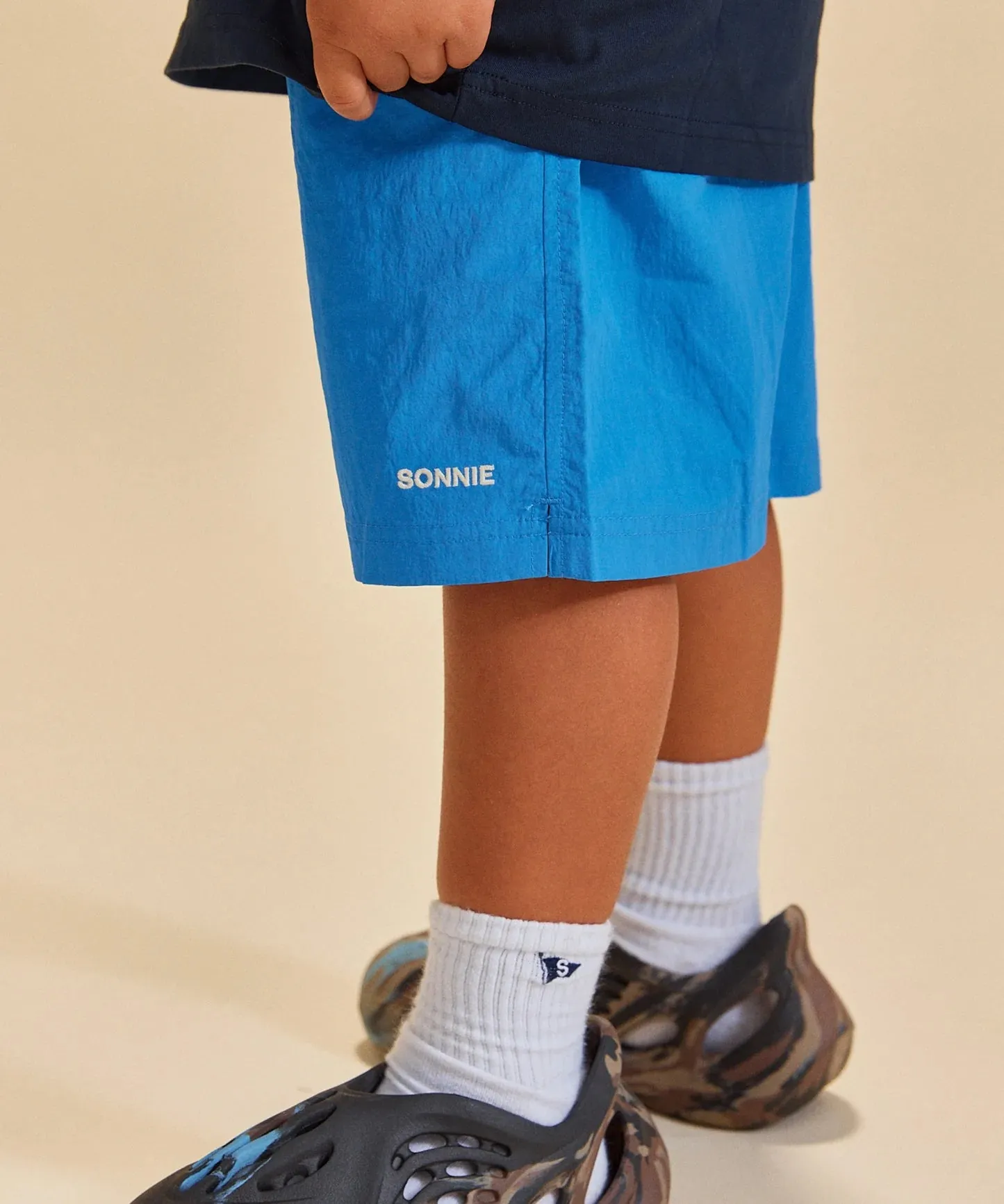 Nylon Sports Shorts || Blue Blue