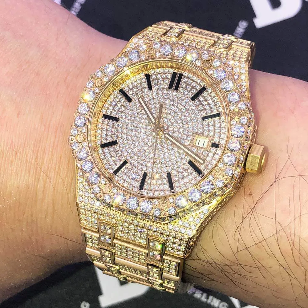 Octagon Full CZ Big Bezel Bling Bling Watch