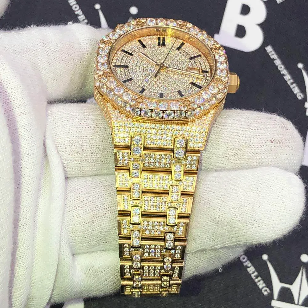 Octagon Full CZ Big Bezel Bling Bling Watch