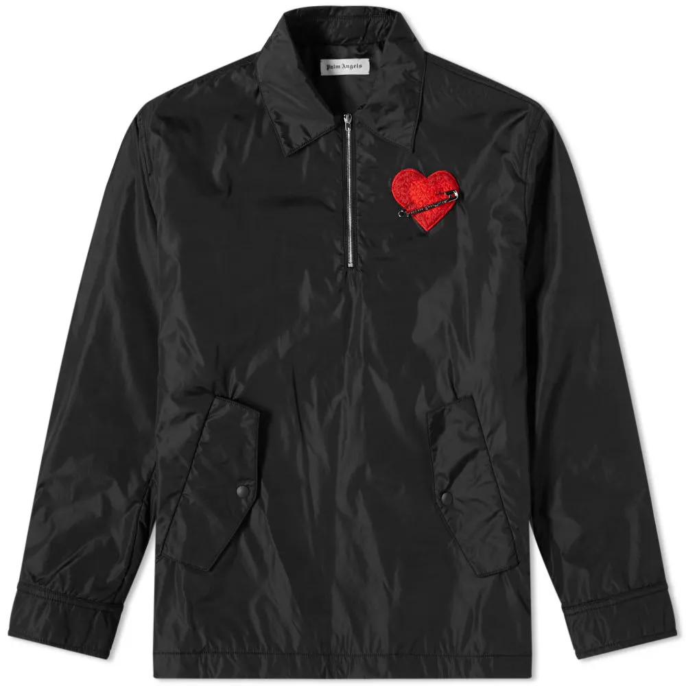 Palm Angels Pin My Heart Coach JacketBlack