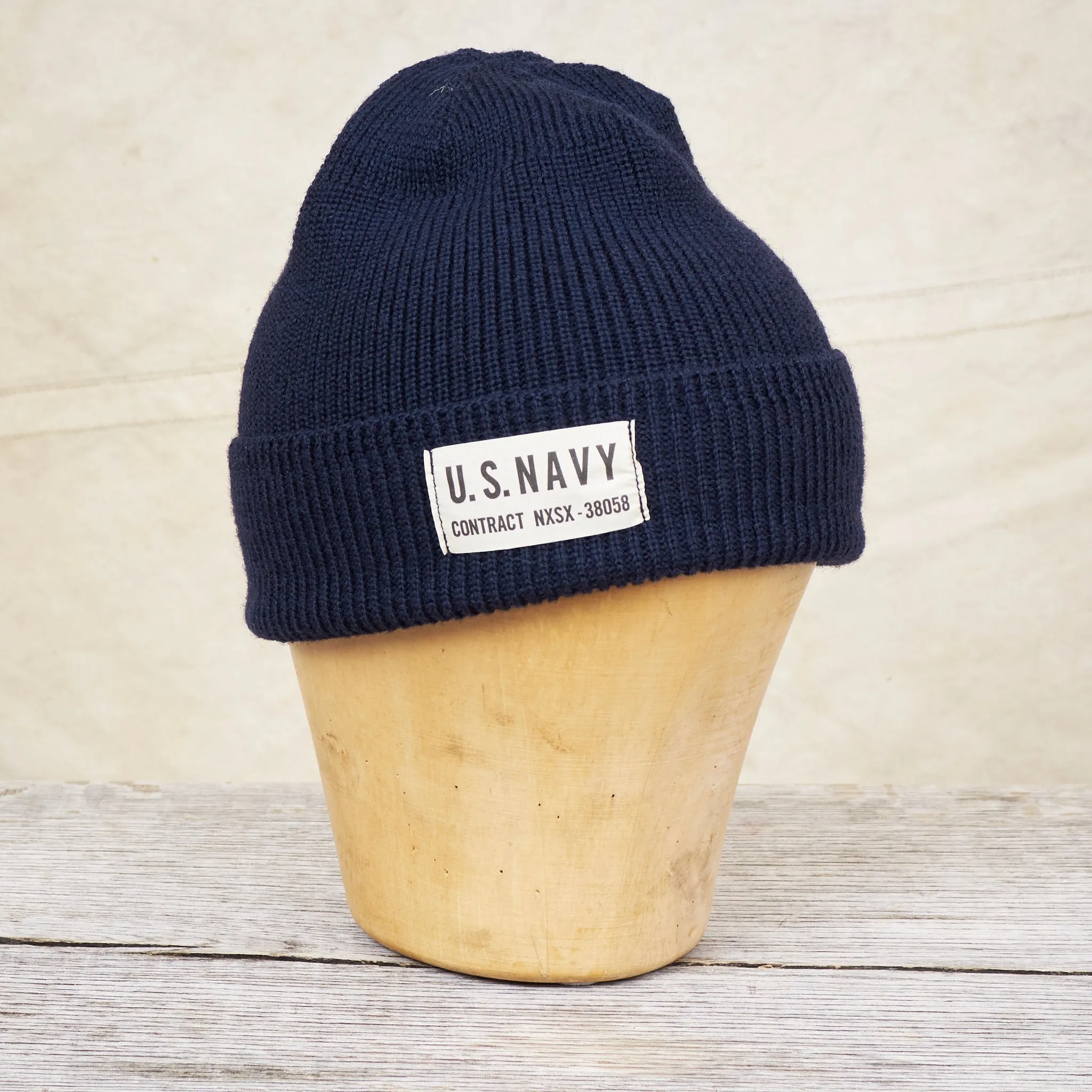 Papa Nui Cap Co. General Issue Wool Watch Cap Navy