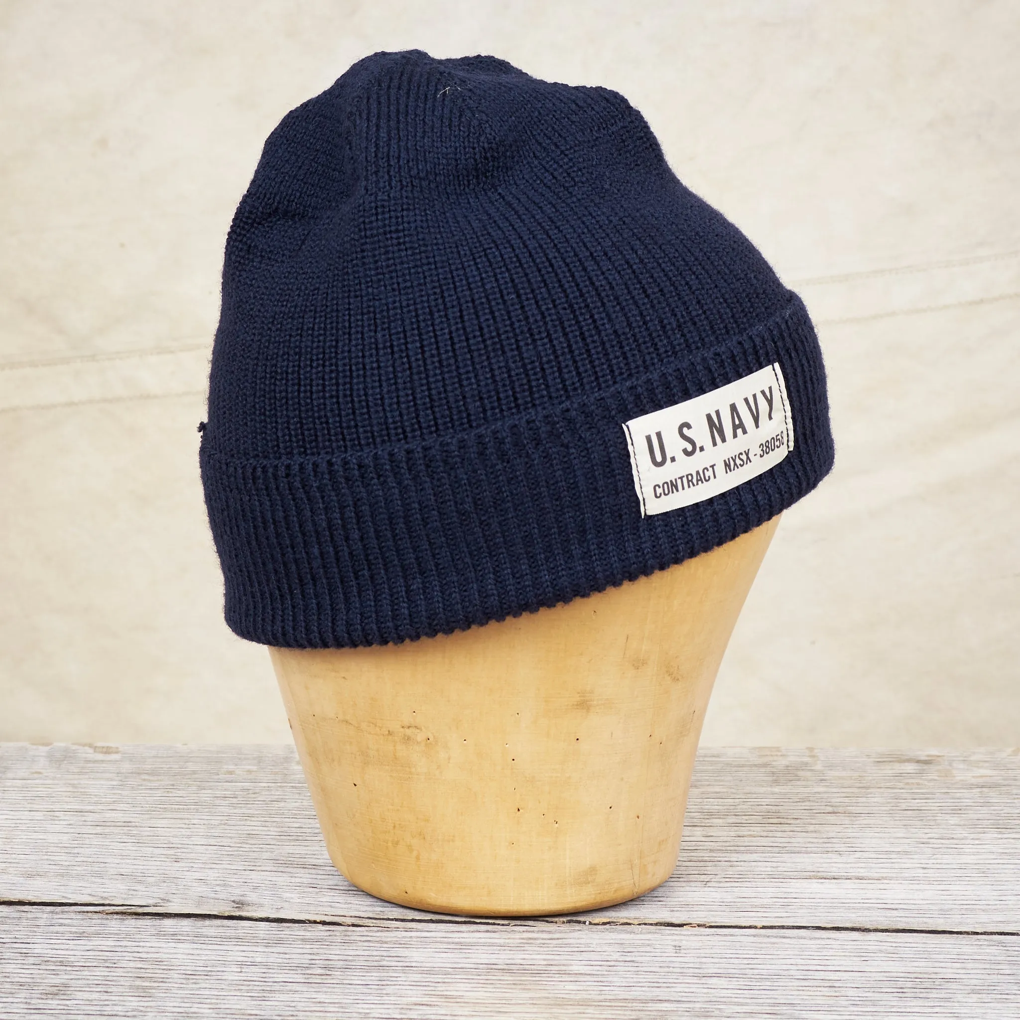 Papa Nui Cap Co. General Issue Wool Watch Cap Navy