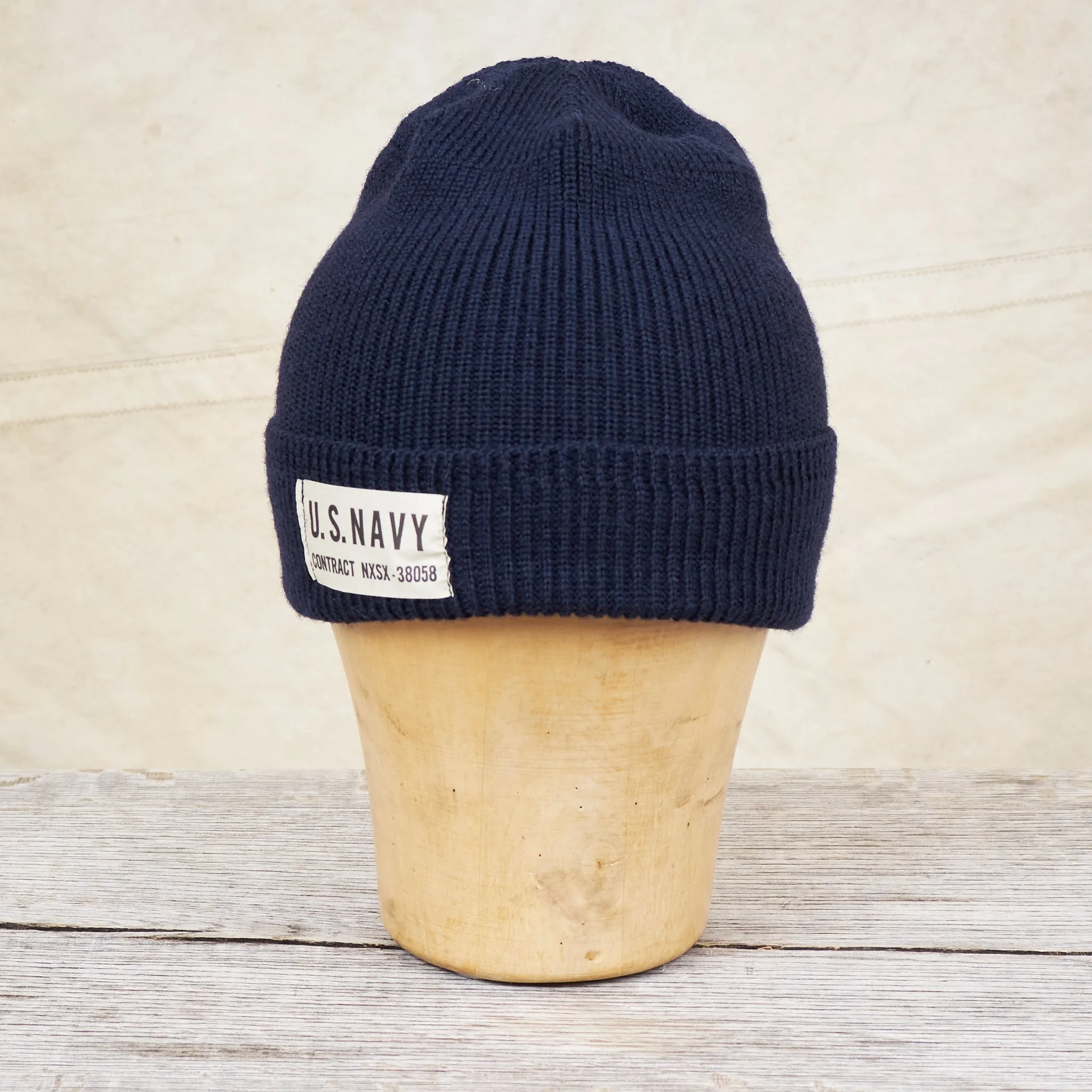 Papa Nui Cap Co. General Issue Wool Watch Cap Navy