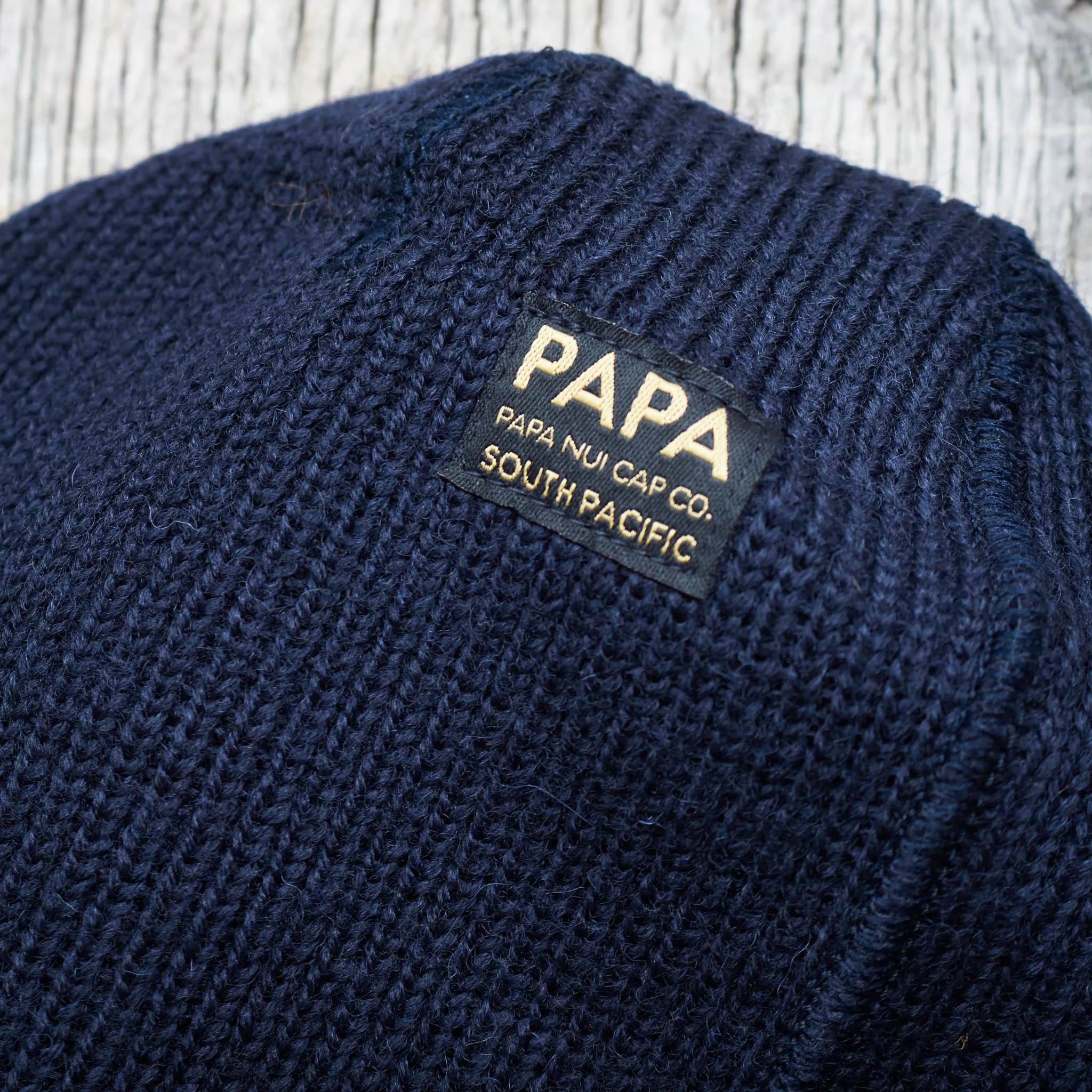 Papa Nui Cap Co. General Issue Wool Watch Cap Navy