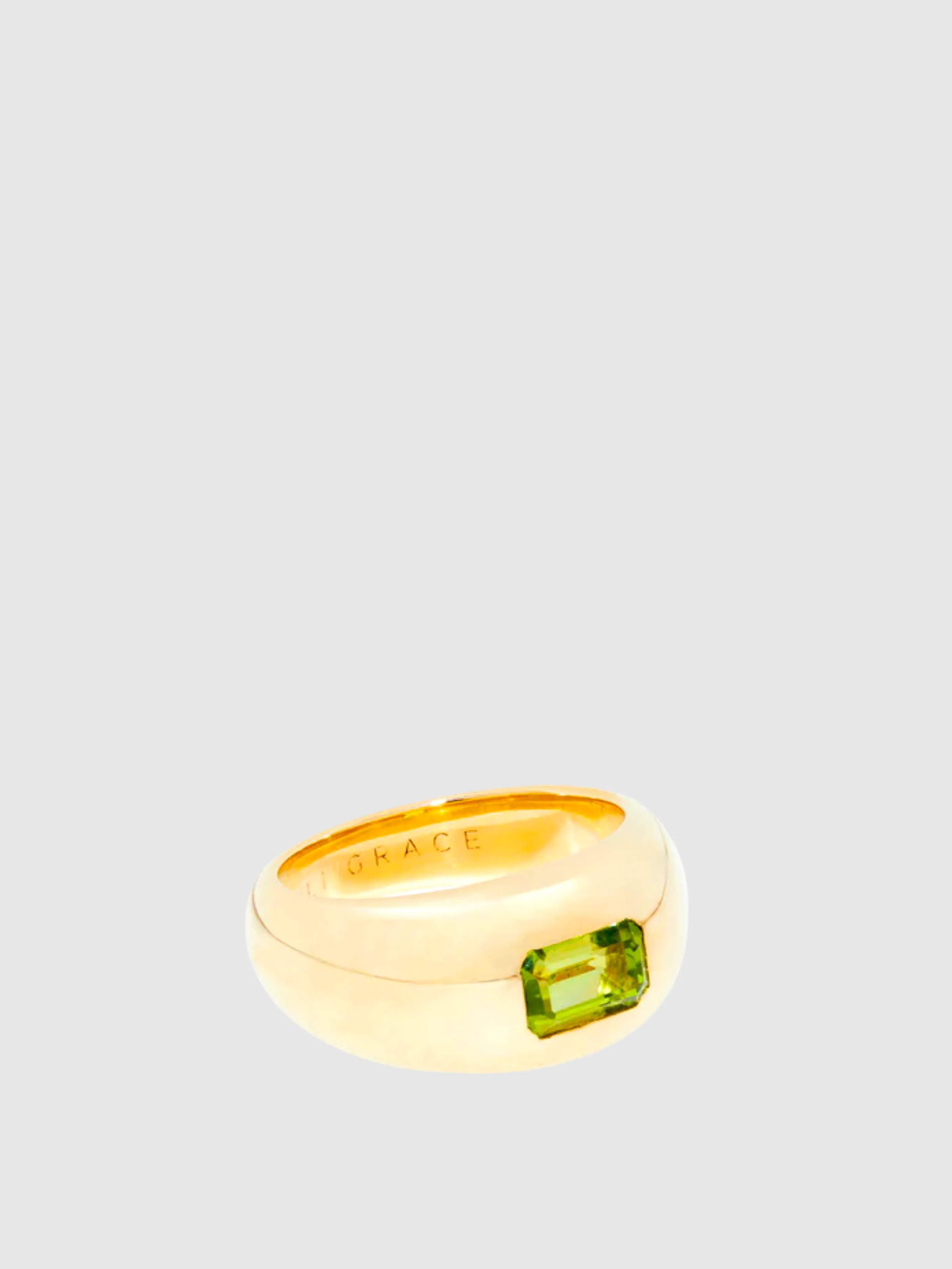 Peridot Bubble Ring