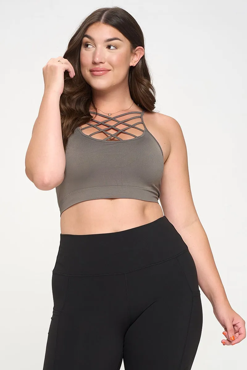 Plus Size All About Details Active Sports Bra