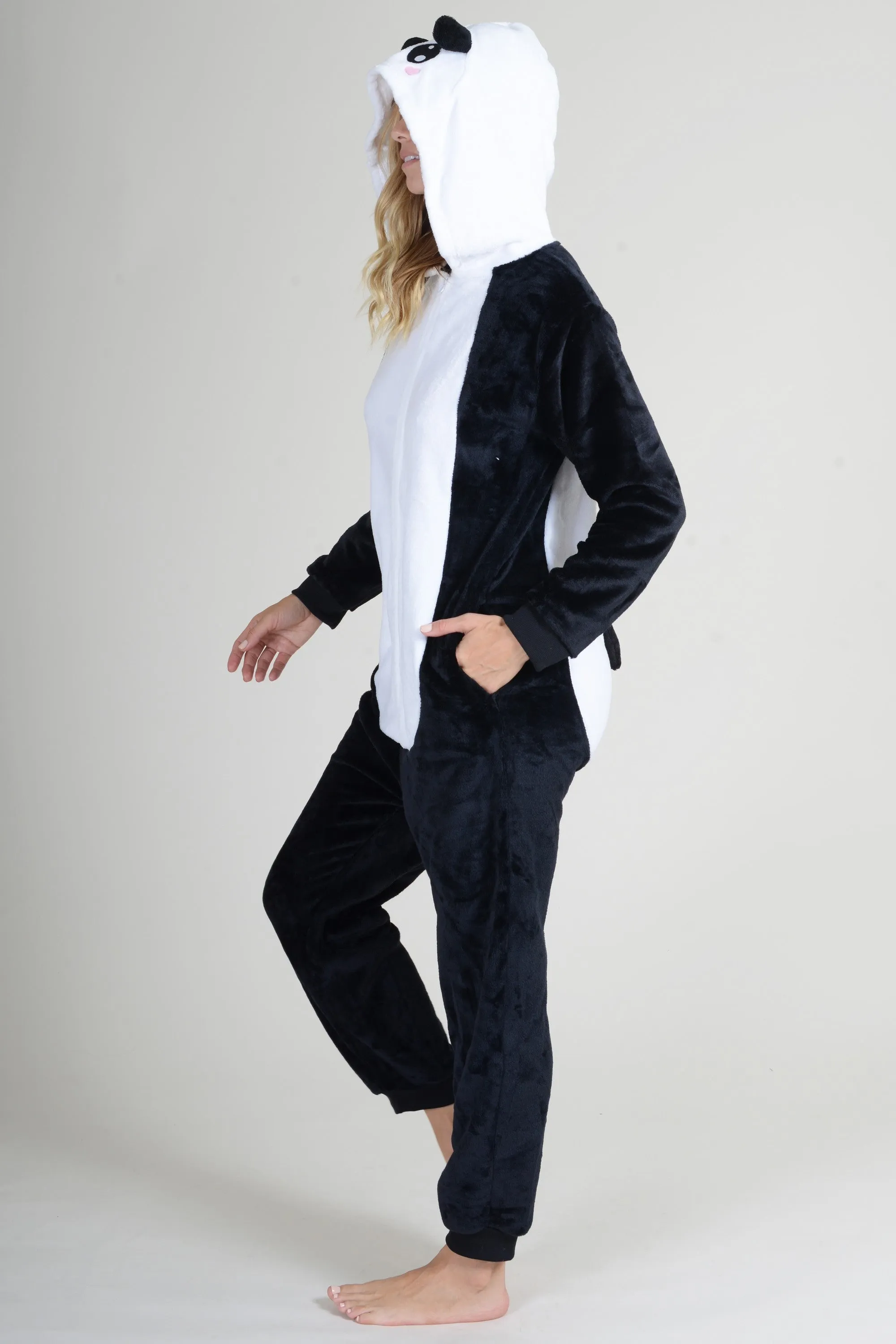 Plush Panda Animal Onesie Pajama Costume