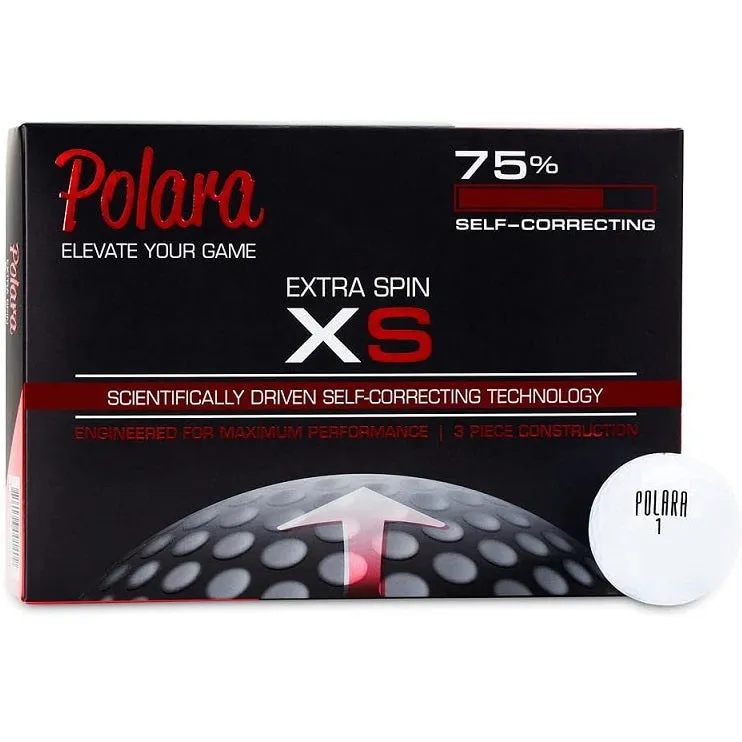 Polara XS - Extra Spin - 75% Self Correcting Golf Balls