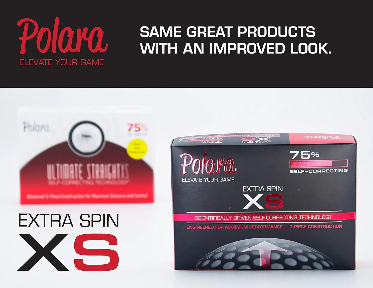 Polara XS - Extra Spin - 75% Self Correcting Golf Balls