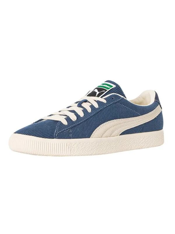 Puma Basket VTG Butter Goods Trainers - Dark Denim/Whisper White