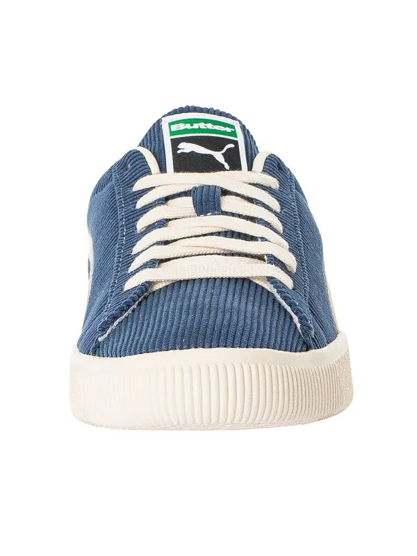 Puma Basket VTG Butter Goods Trainers - Dark Denim/Whisper White