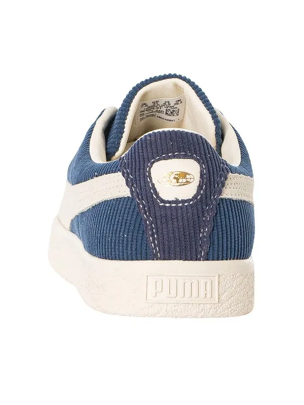 Puma Basket VTG Butter Goods Trainers - Dark Denim/Whisper White