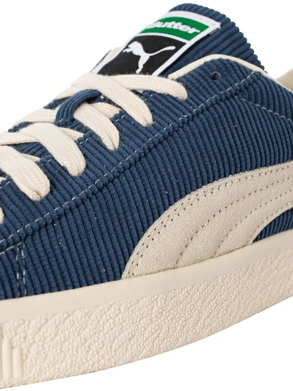 Puma Basket VTG Butter Goods Trainers - Dark Denim/Whisper White