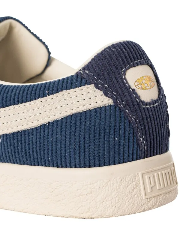 Puma Basket VTG Butter Goods Trainers - Dark Denim/Whisper White