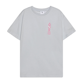 Puma X Playstation Elevated Tee (Silver Mist)