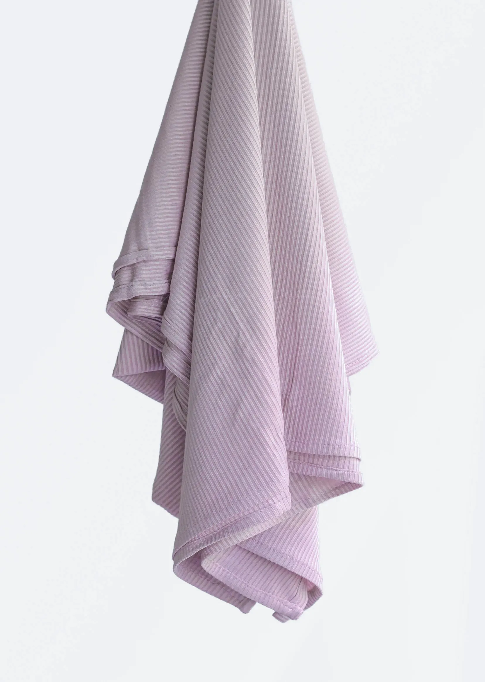 Ribbed Jersey Hijab - Misty Mauve