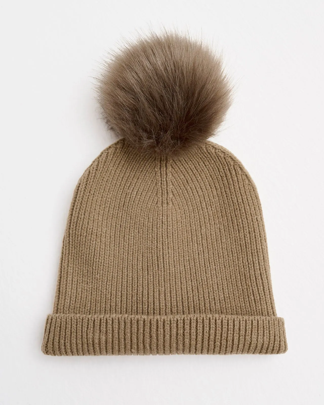 Ribbed Pom Beanie