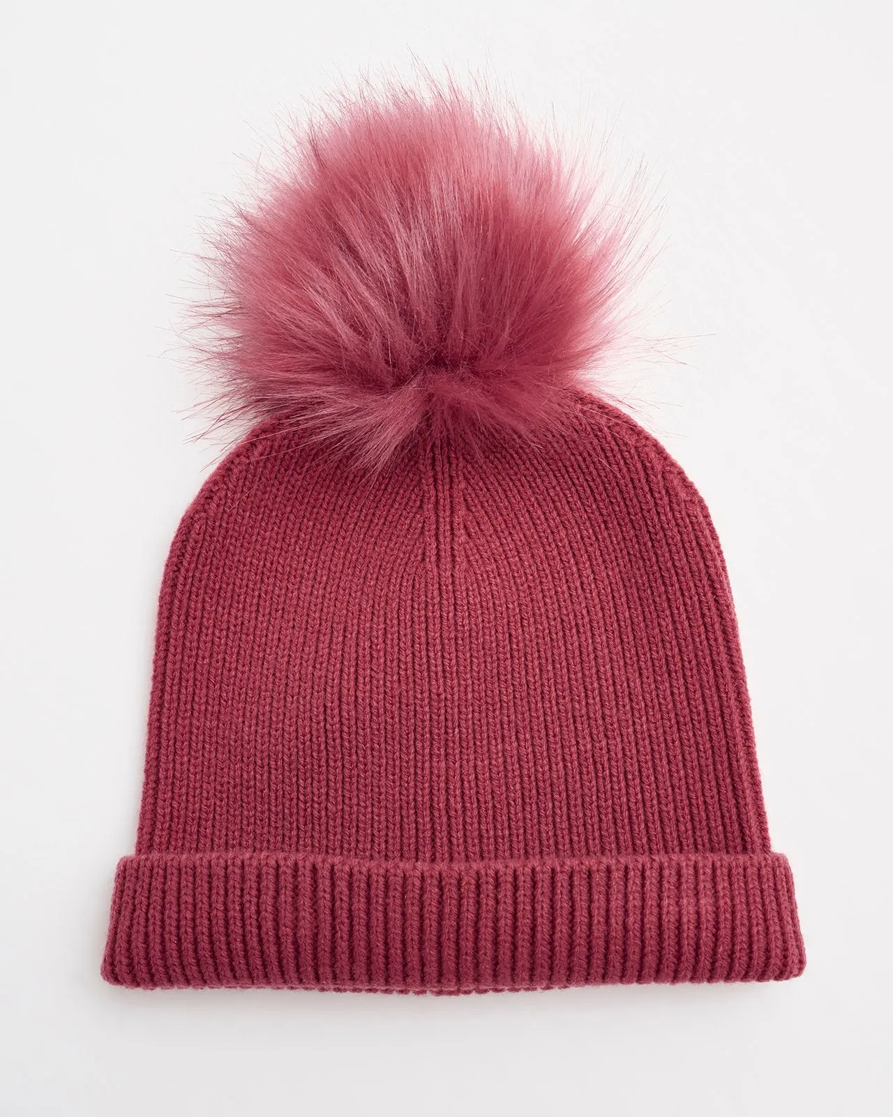 Ribbed Pom Beanie