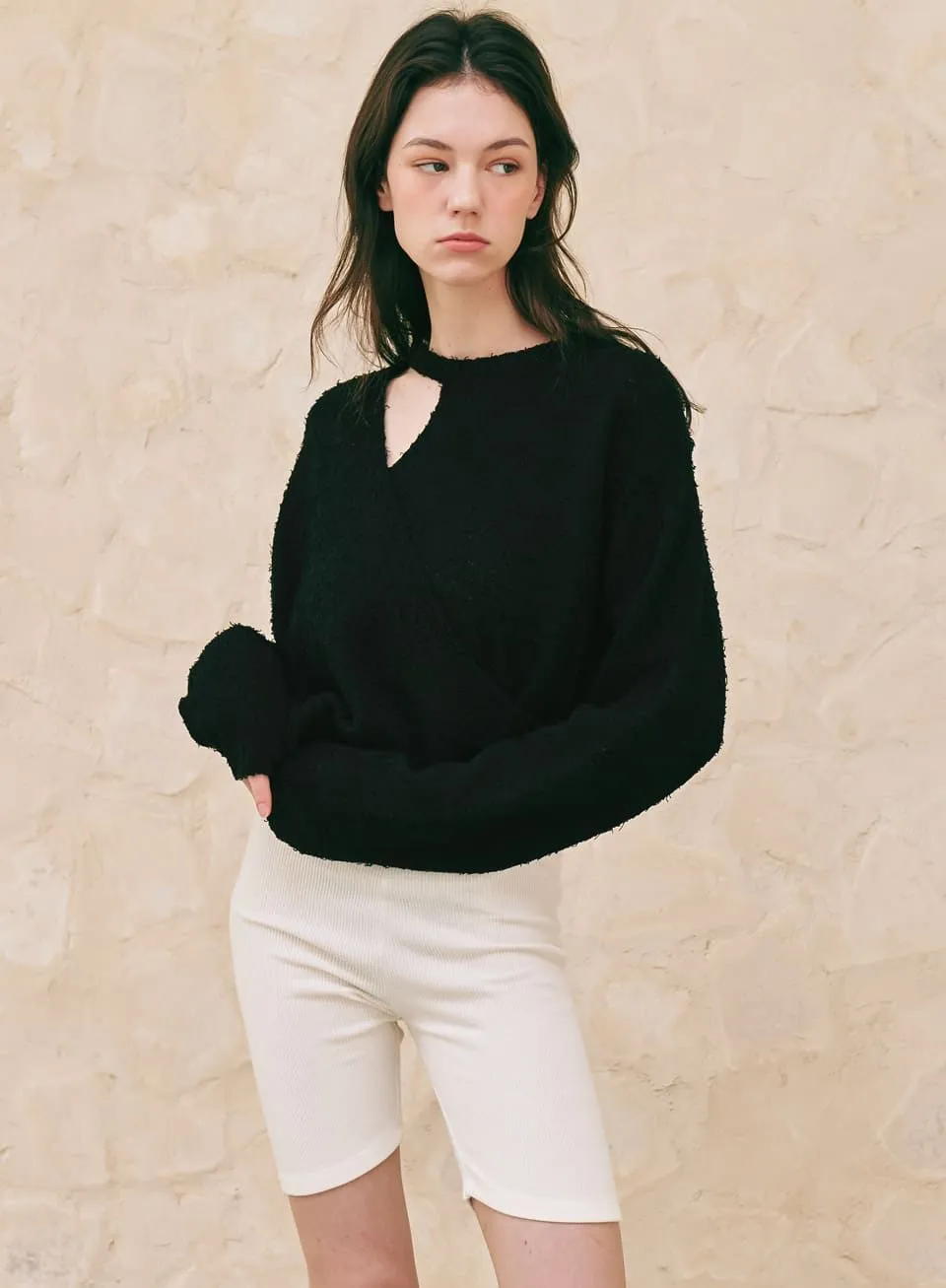 RONRON  |Casual Style Street Style Long Sleeves Plain Elegant Style