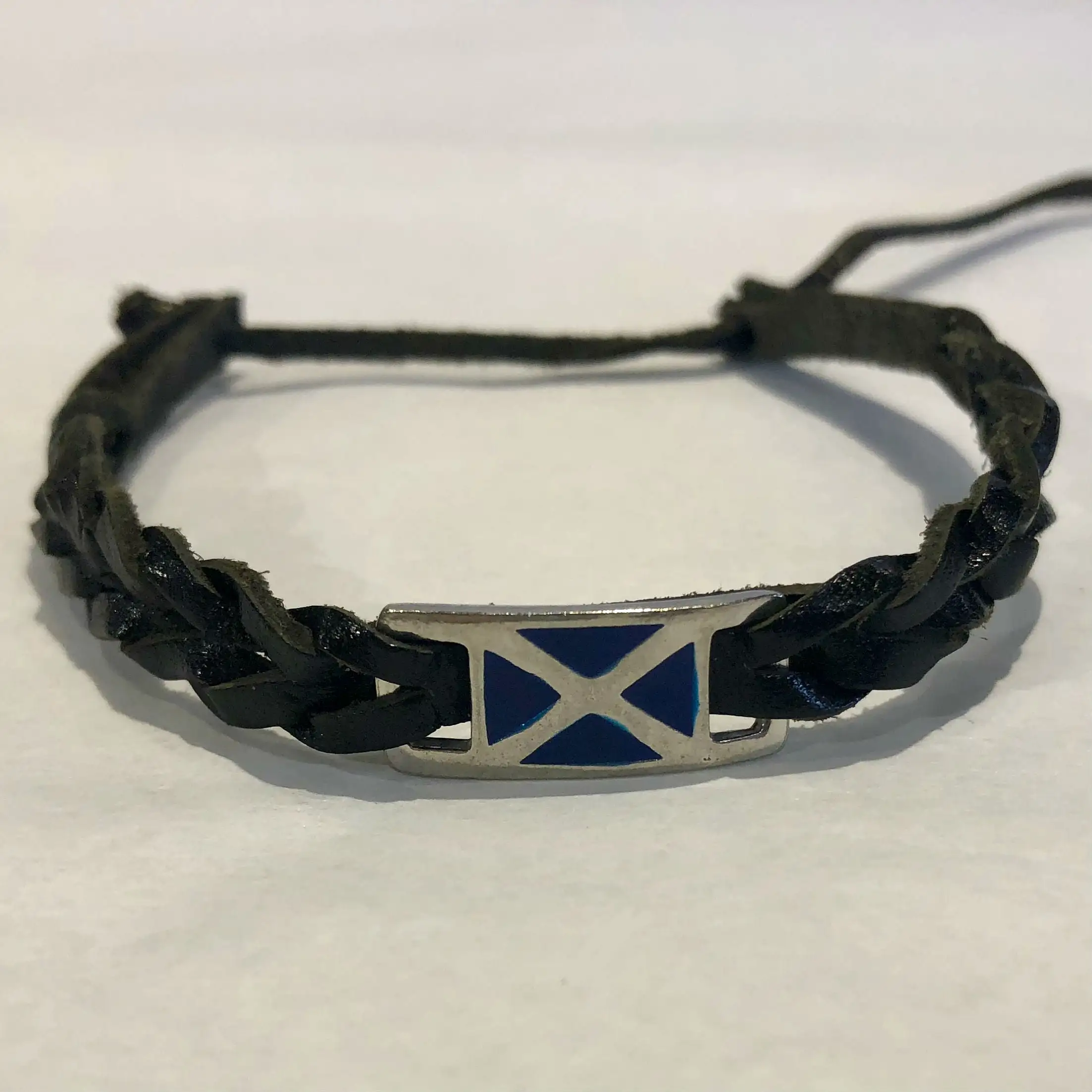 Scotland Saltaire Leather Bracelet