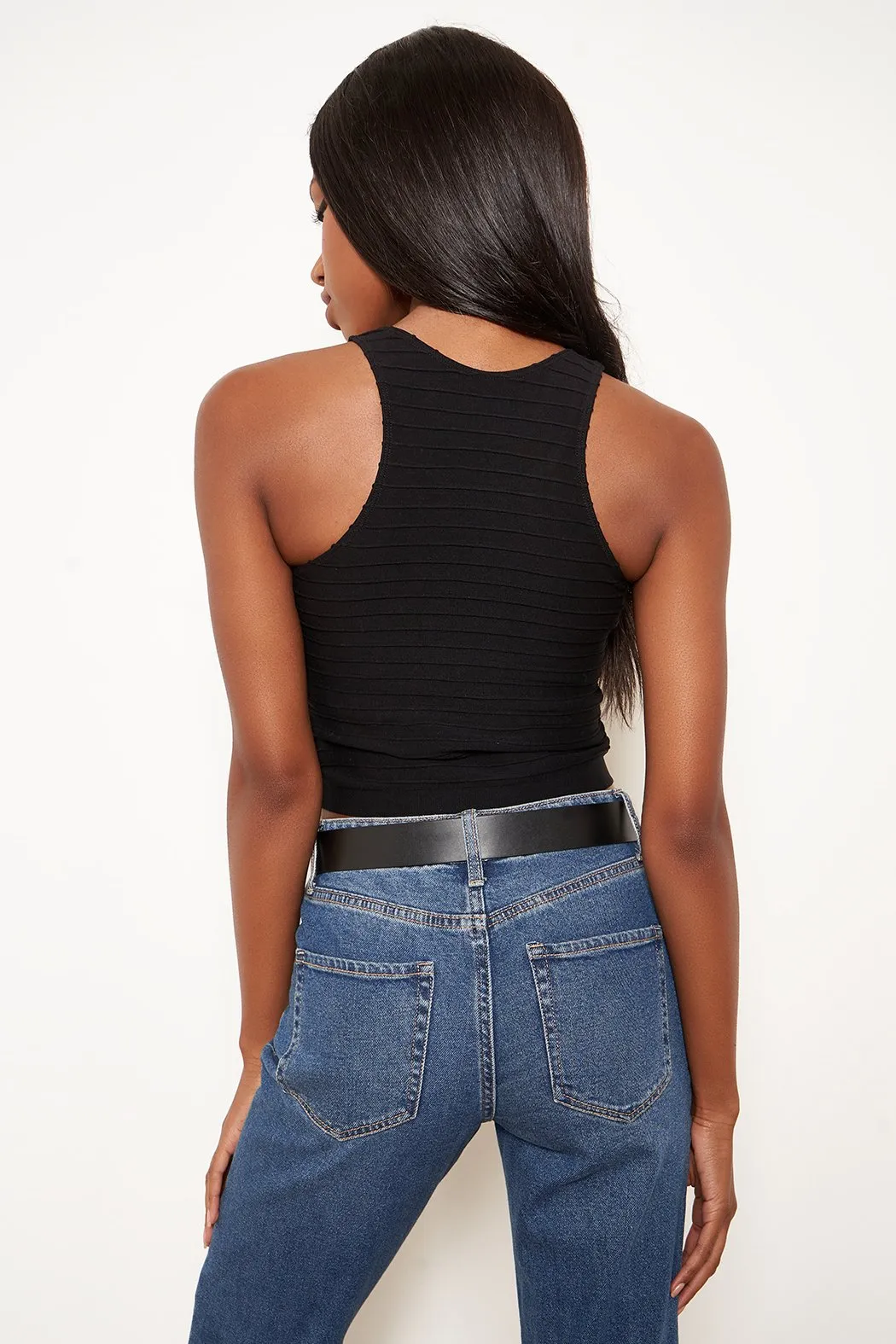 Seamless Ribbed Cropped Tank