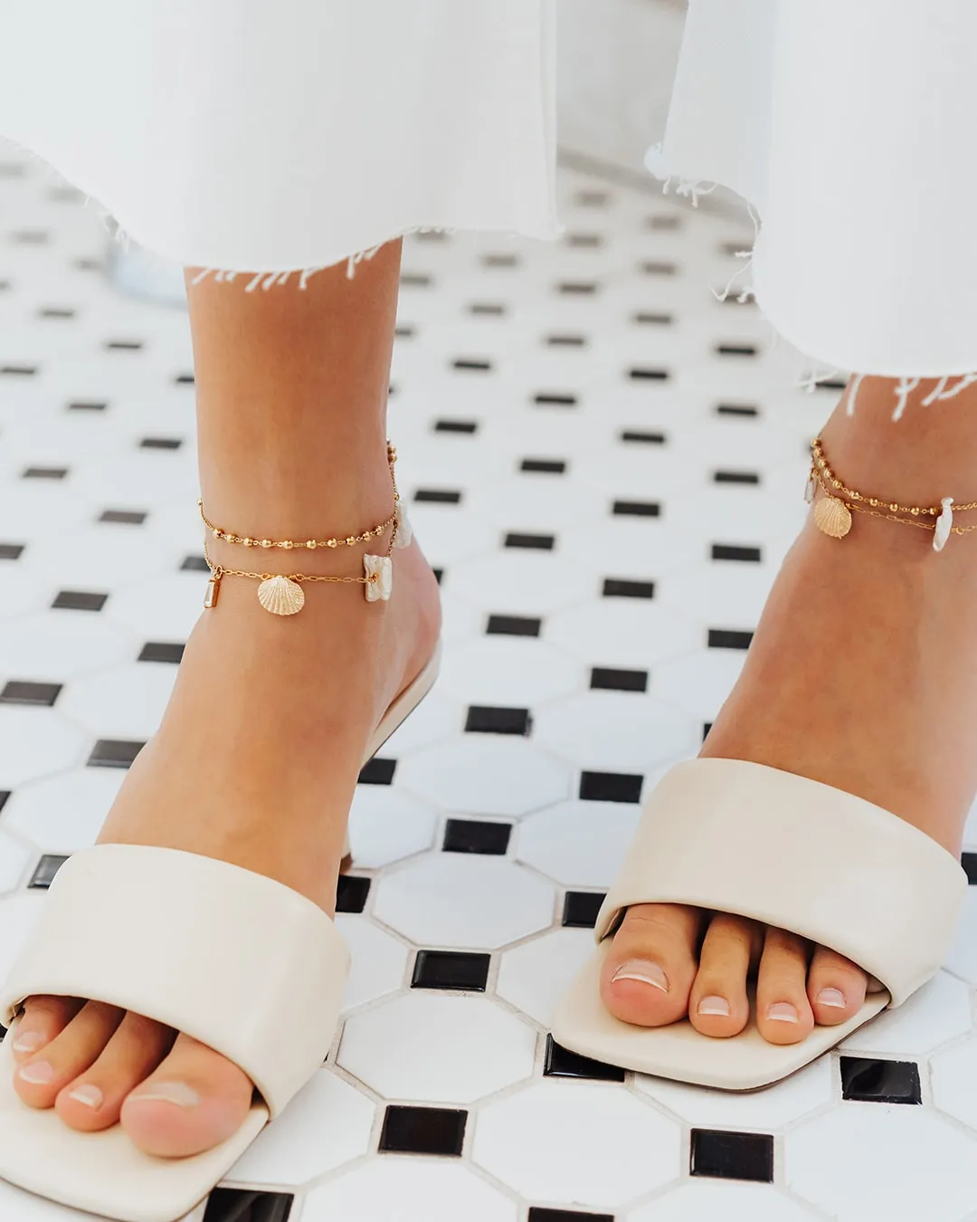 Shelly Gold Anklet