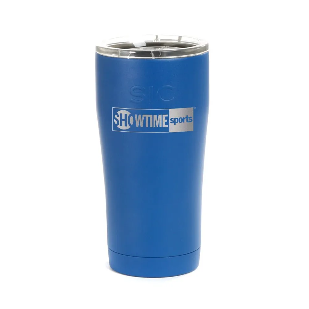 SHOWTIME Sports Black & White Outline Logo Laser Engraved SIC Tumbler