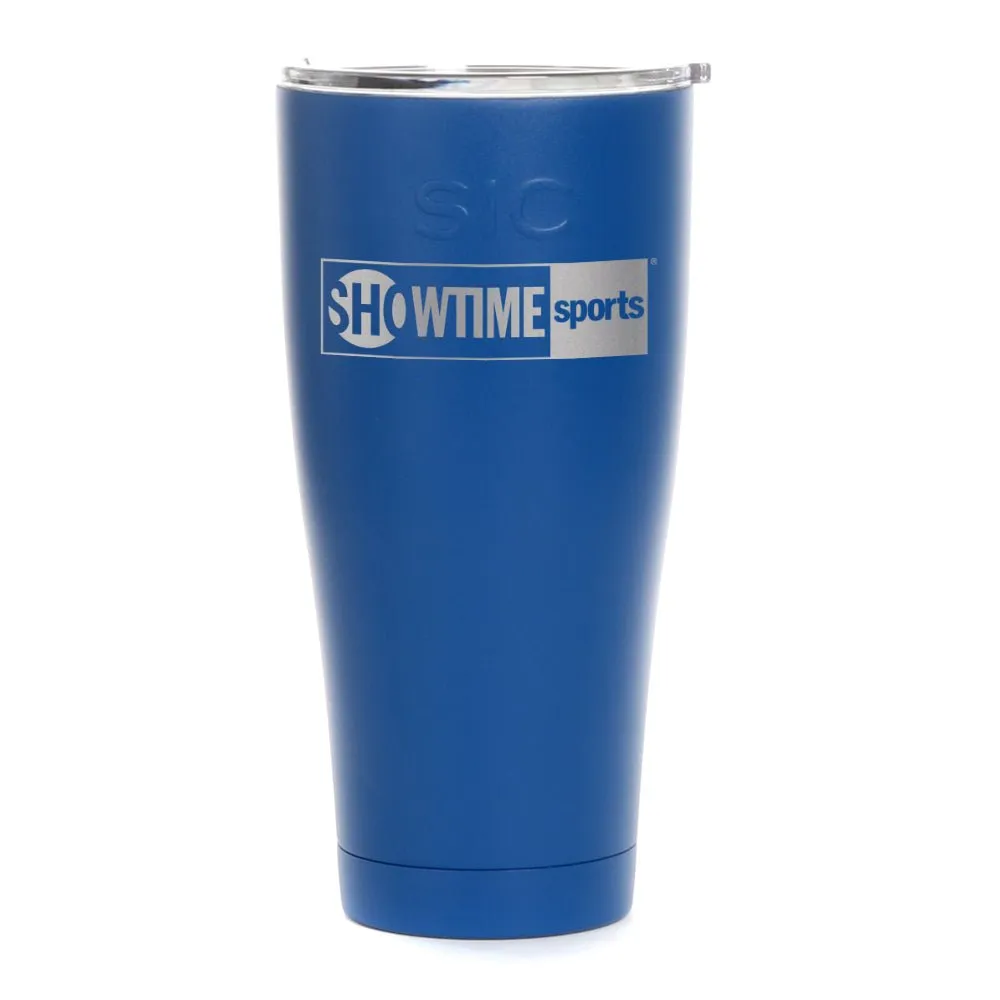 SHOWTIME Sports Black & White Outline Logo Laser Engraved SIC Tumbler