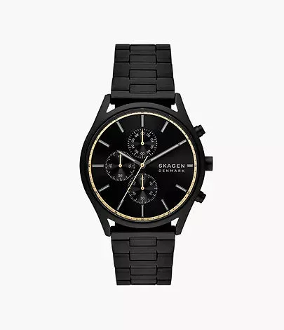 Skagen - Holst Chronograph Black Stainless Steel Watch