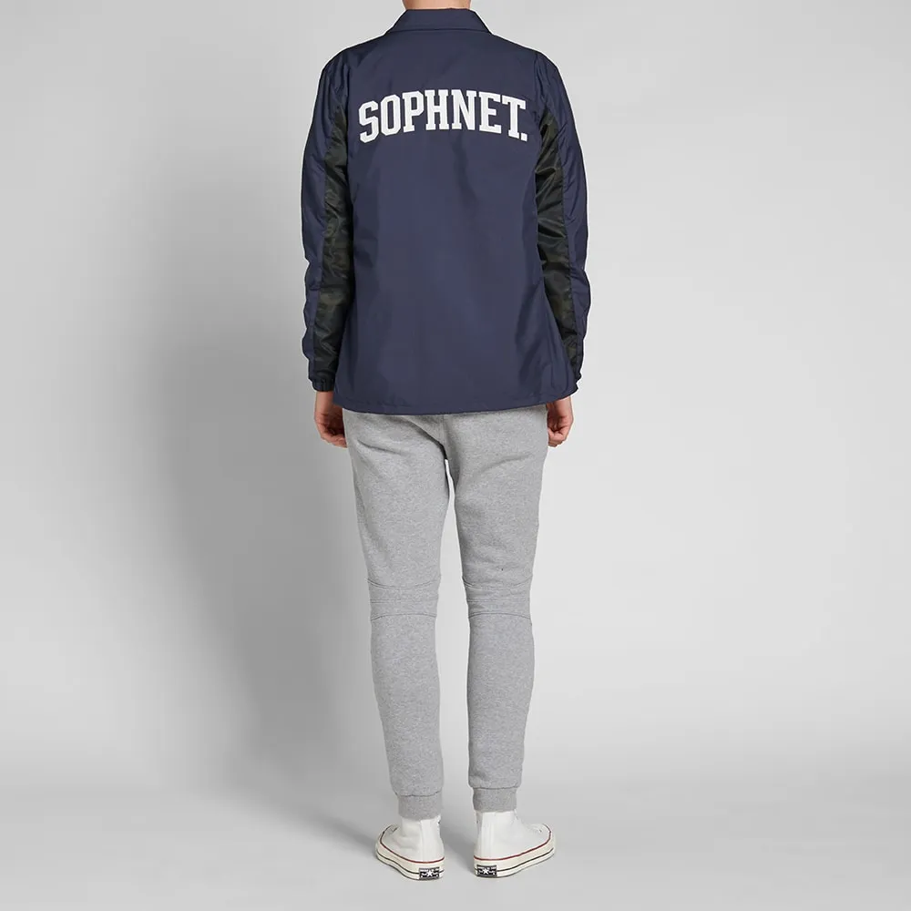 SOPHNET. Back Logo Coach BlousonNavy