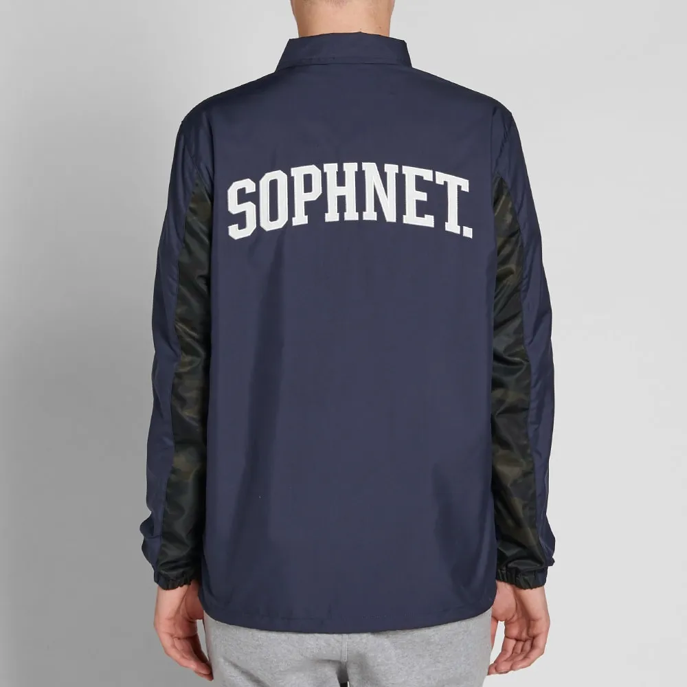 SOPHNET. Back Logo Coach BlousonNavy