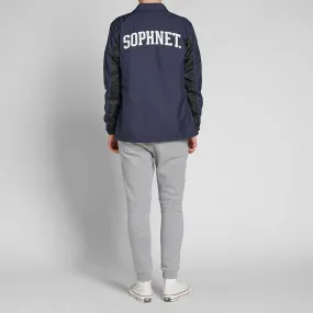 SOPHNET. Back Logo Coach BlousonNavy