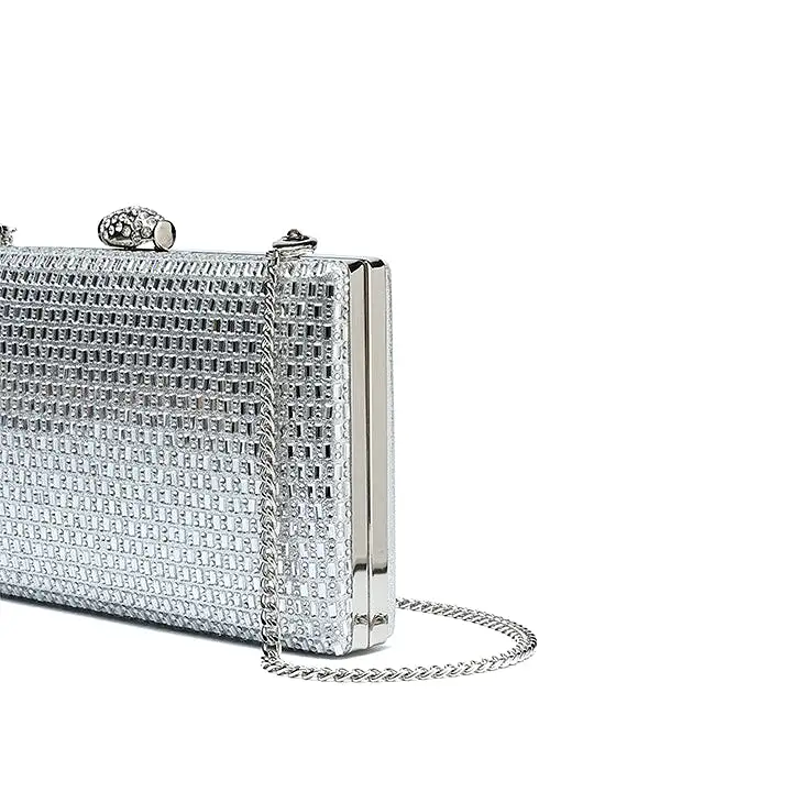 Sparkling Crystal Embellished Clutch AD 120