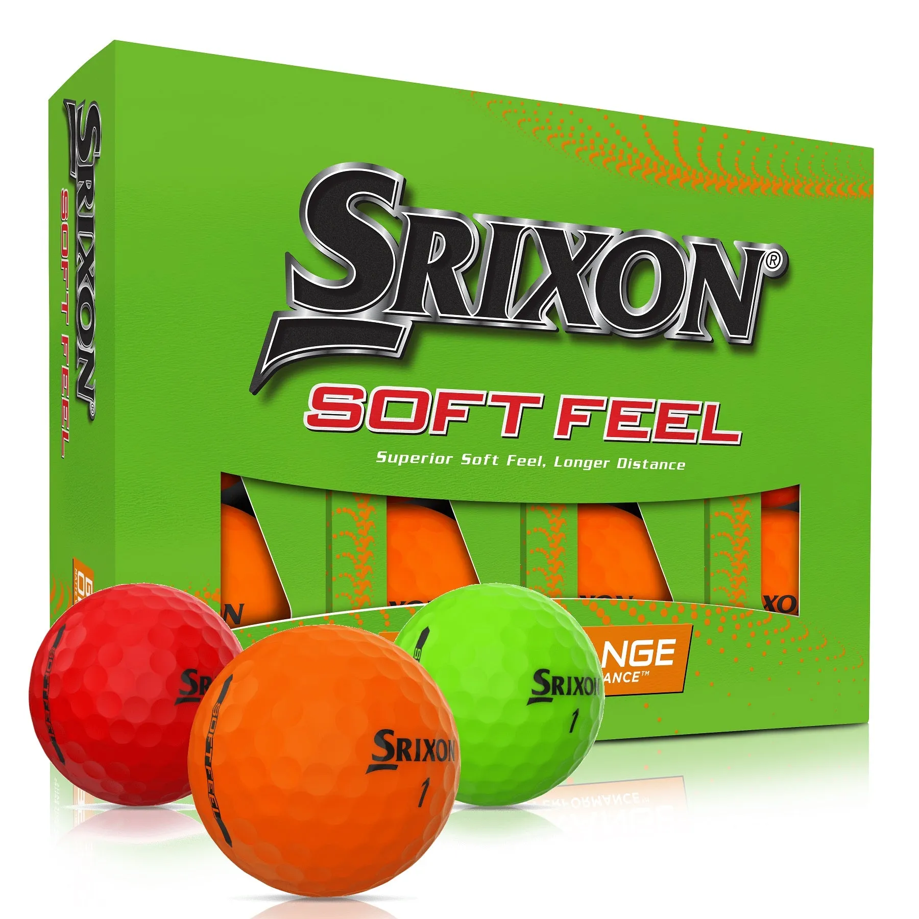 Srixon Soft Feel Brite Matte Color Golf Balls