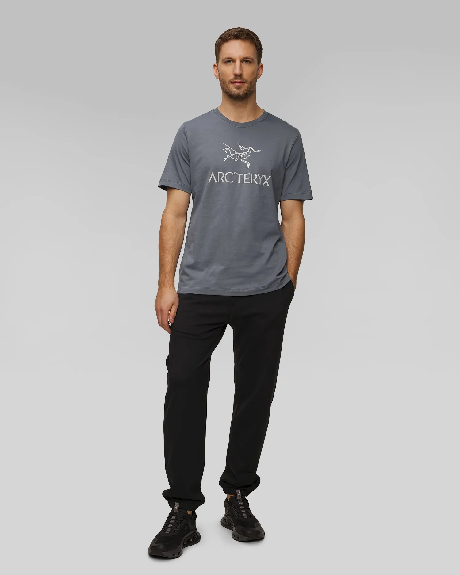 T-shirt męski Arcteryx Arc Word Logo SS M jasnogranatowy x000007991-straacsk