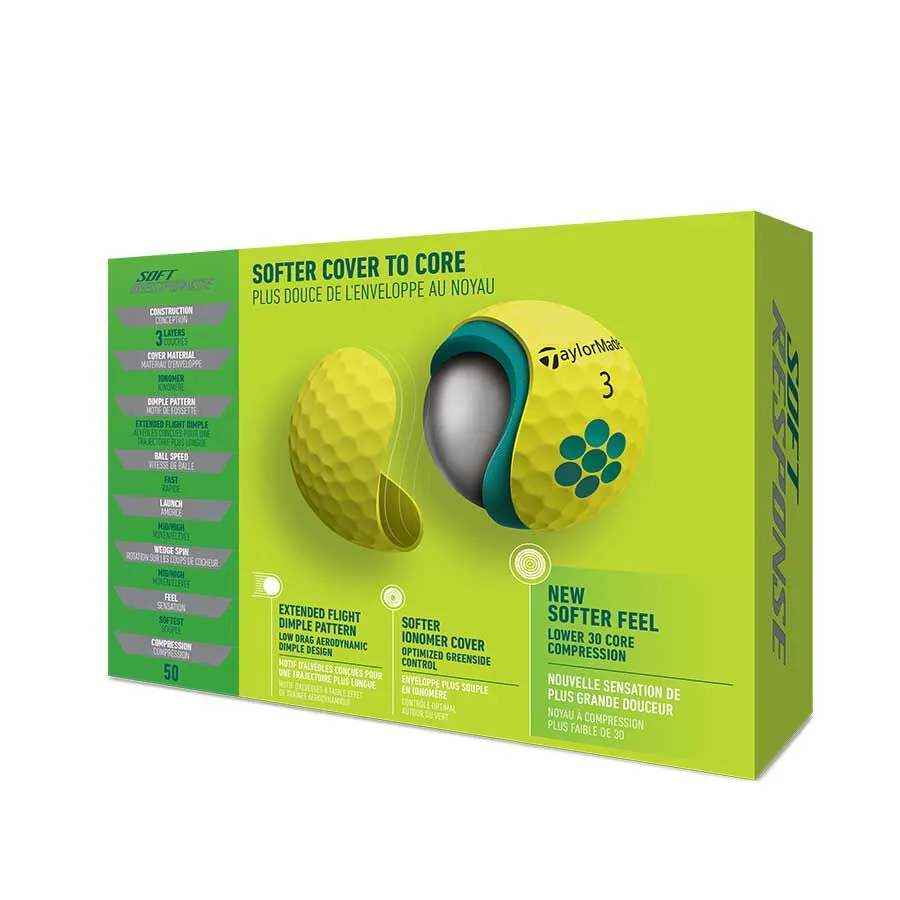 TaylorMade Soft Response Golf Balls 2022