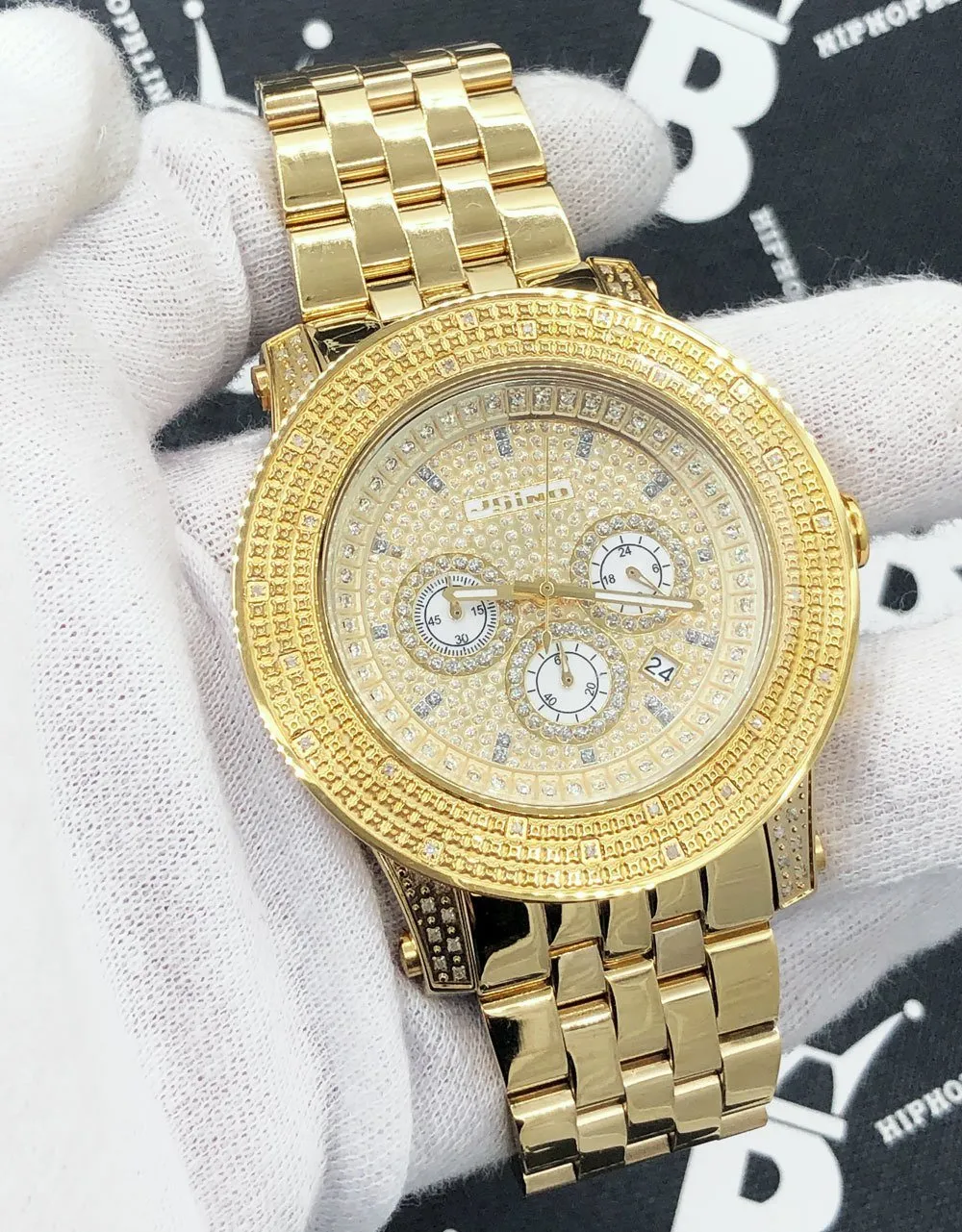 Triple Bezel .35 Carat Diamond Hip Hop Watch JoJino