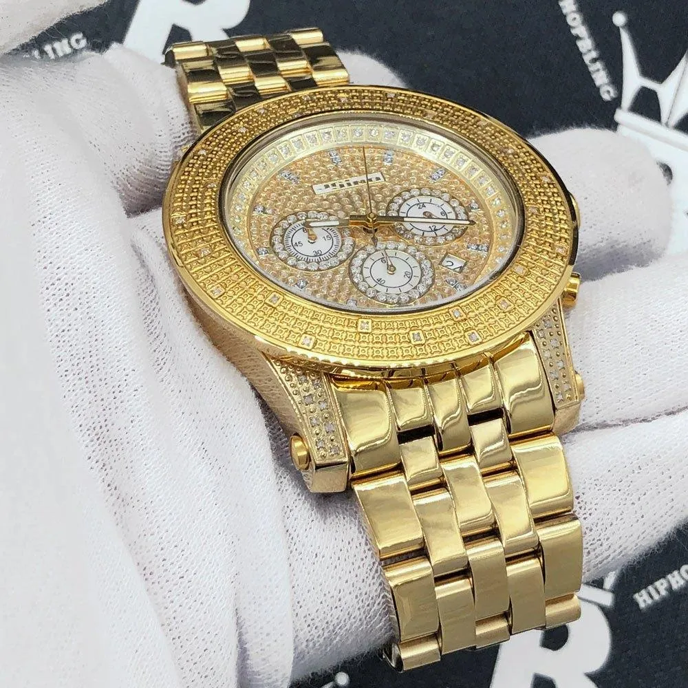 Triple Bezel .35 Carat Diamond Hip Hop Watch JoJino