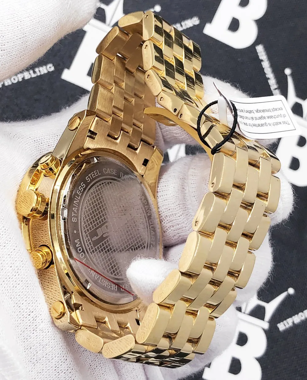 Triple Bezel .35 Carat Diamond Hip Hop Watch JoJino