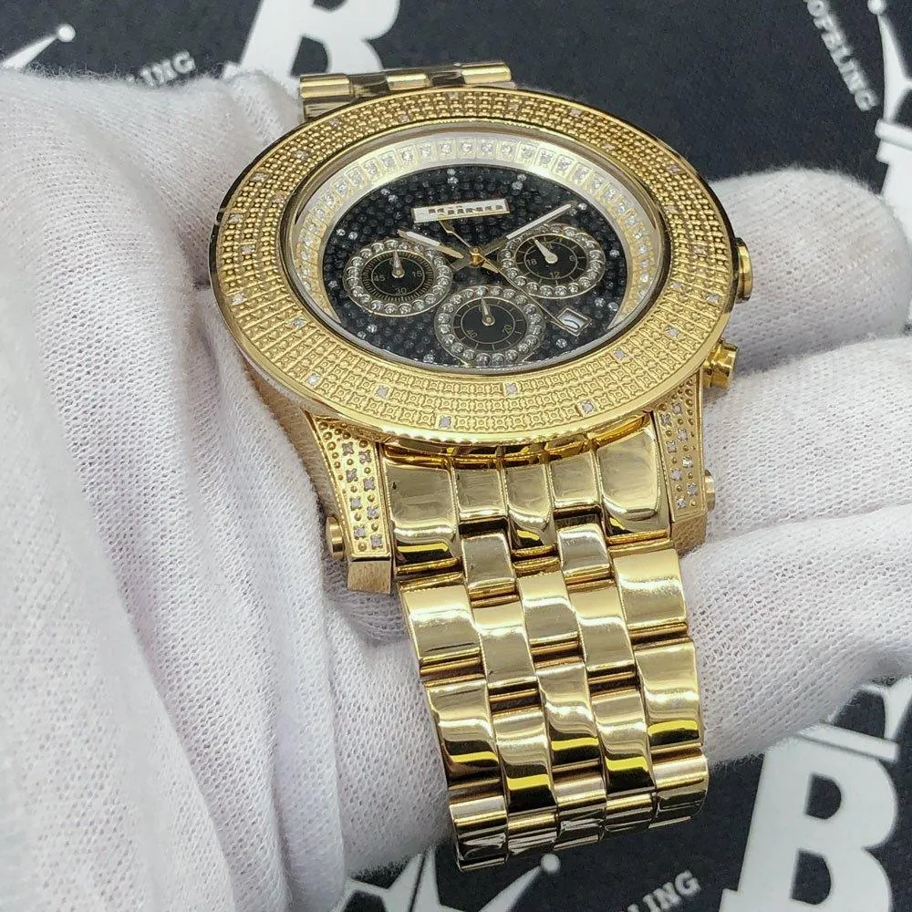 Triple Bezel .35 Carat Diamond Hip Hop Watch JoJino